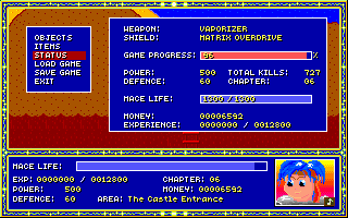 Status Screen