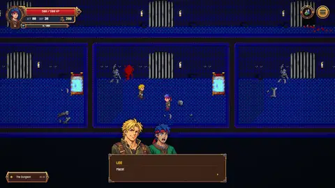 Lee, held captive in the castle dungeon