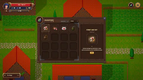 Your bag: objects and battle items
